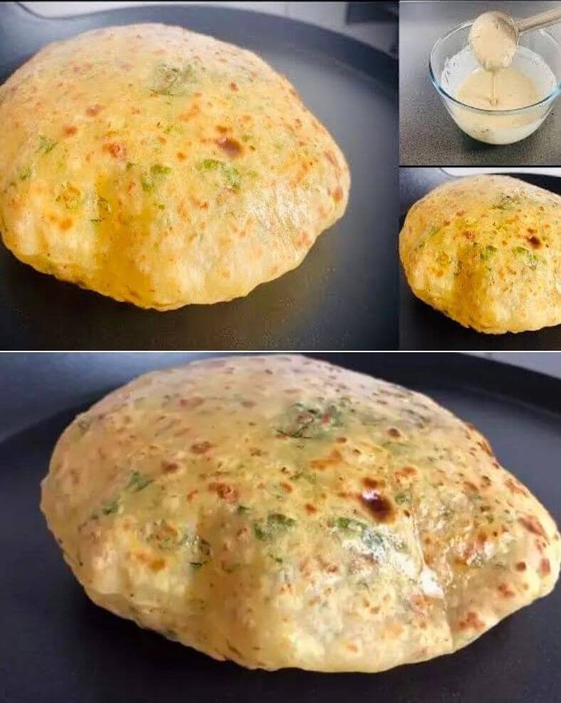 Garlic Paratha Recipe with Liquid Dough in 5 Minutes | No Rolling No Kneading!