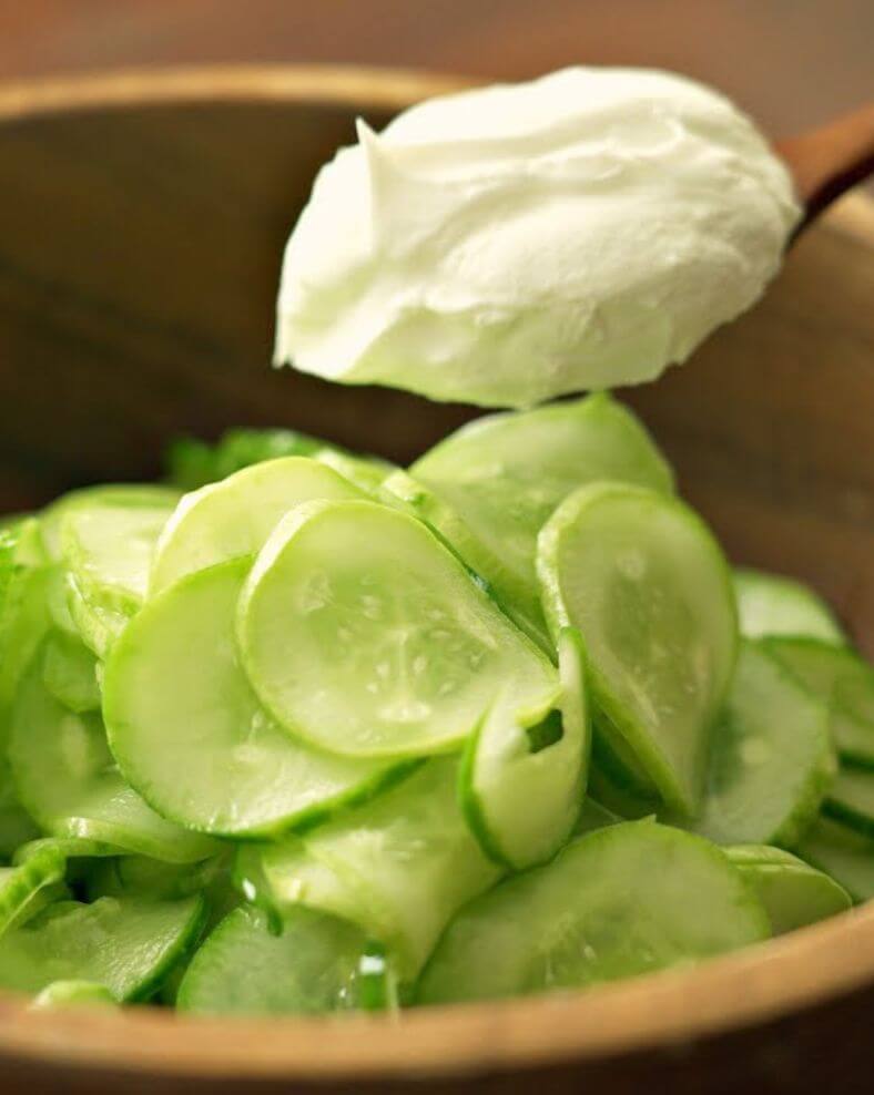 Cucumber Salad for Breakfast