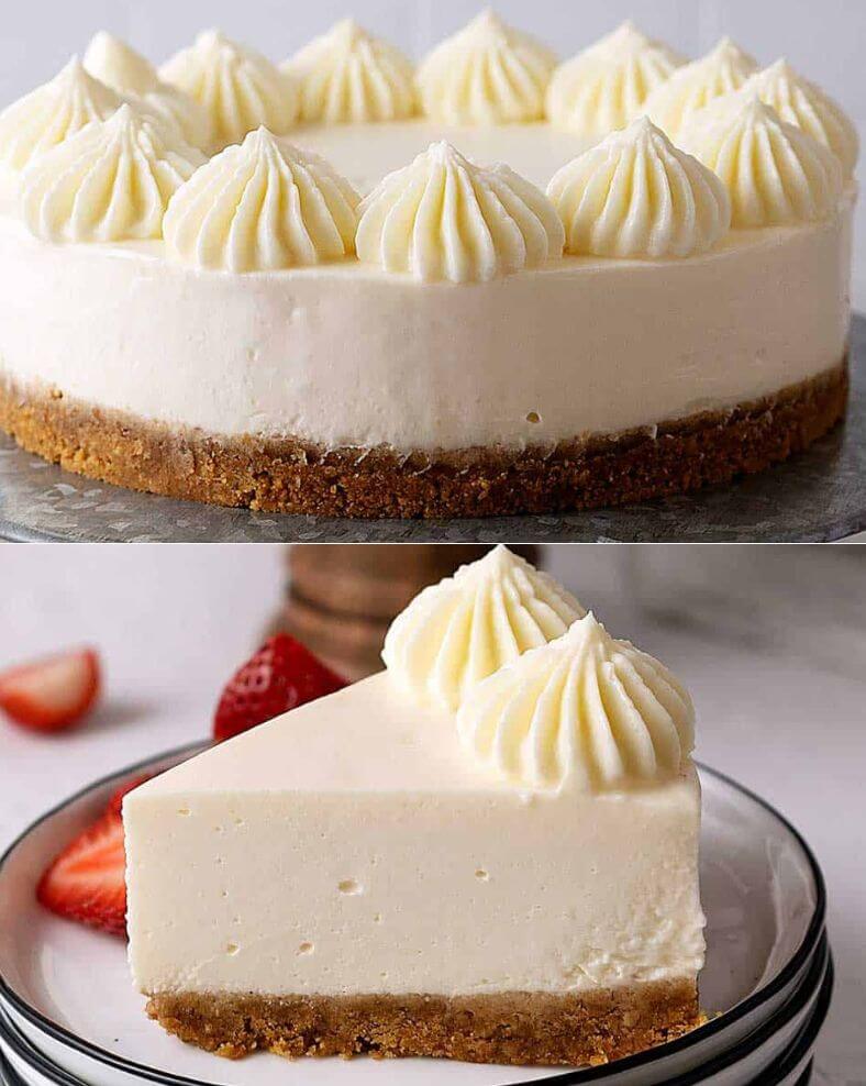 No-Bake Vanilla Cheesecake