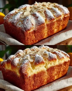 Freshly baked lemon cake with a zesty lemon icing on top