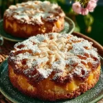 Delicious Peach Mascarpone Cake with fresh peach slices and creamy mascarpone frosting
