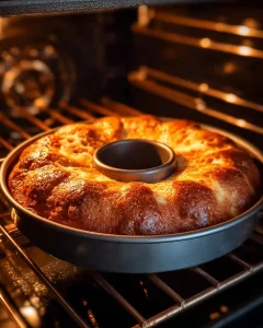 Delicious homemade apple cake topped with icing and fresh apples