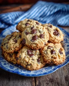 Delicious Coconut Chocolate Chip Cookies on a cooling rack