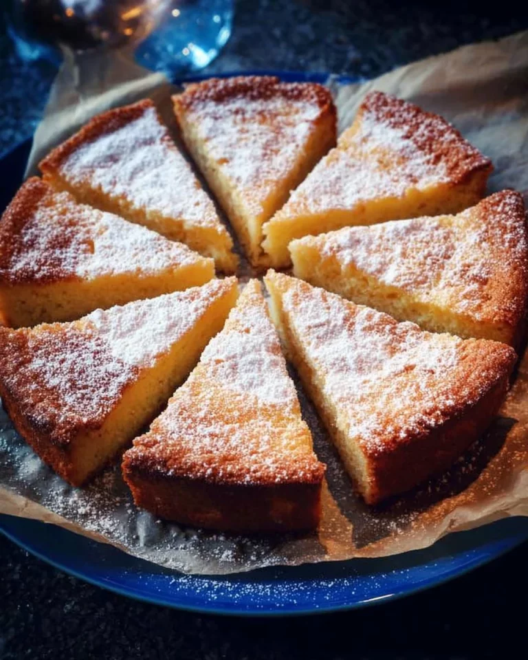 Delicious slice of Magic Custard Cake with creamy layers and caramelized top.