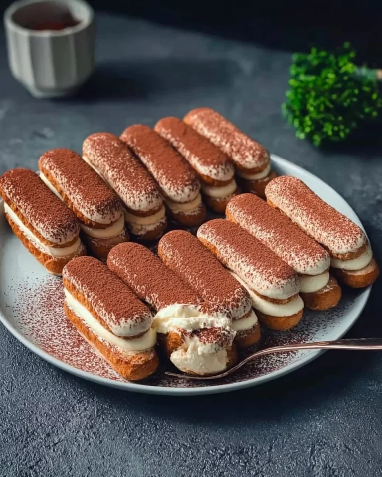 Classic tiramisu dessert with layers of espresso-soaked ladyfingers and mascarpone cream
